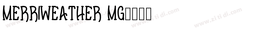 Merriweather MG字体转换